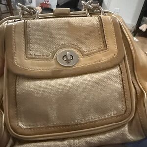 Vintage coach woven bag